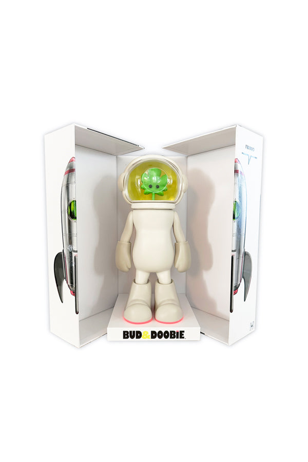 BUD - Limited edition, signed, numbered vinyl art toy and bud display